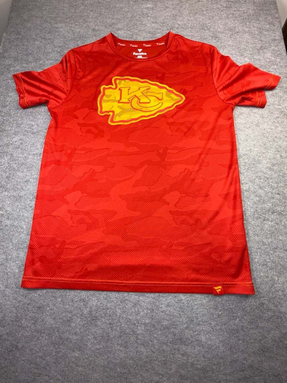 Fanatics Kansas City Chiefs Men's Primary Camo Jacquard T-Shirt Red Large